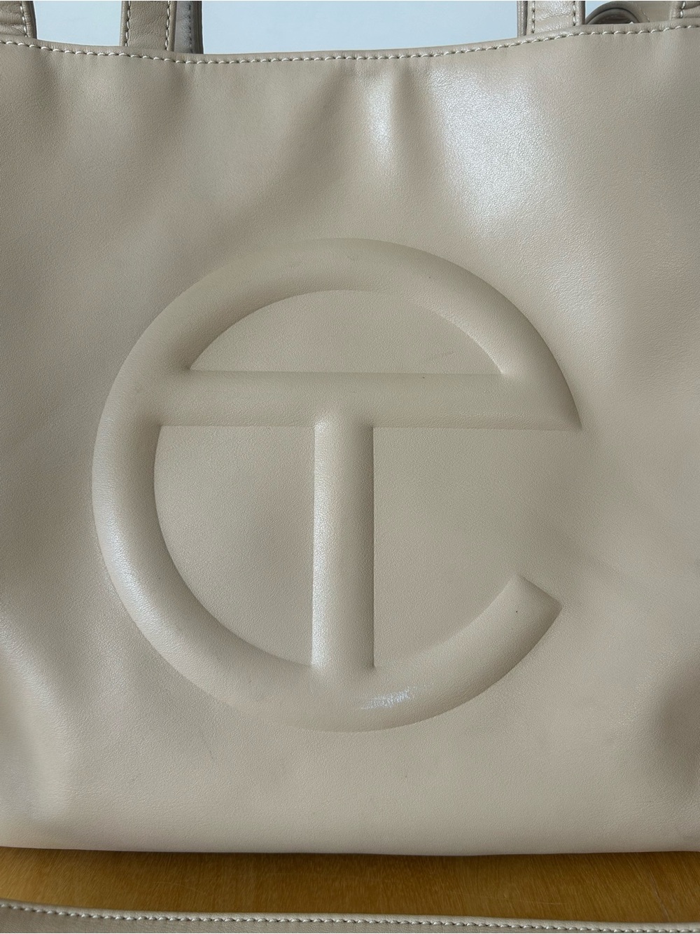 Telfar Medium Shopping Bag in Cream - Picture 10 of 10